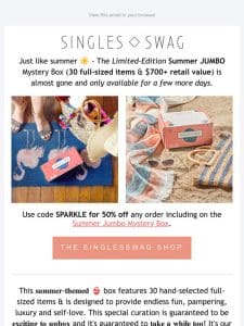 Summer JUMBO Box – 30 full-sized Items – Almost Gone