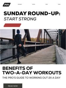 Sunday Round-Up: Start Strong