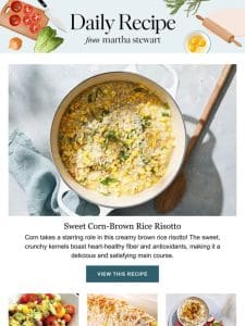 Sweet Corn-Brown Rice Risotto