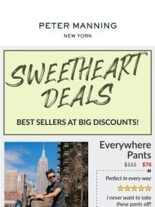 Sweetheart Deals from the Summer Sale