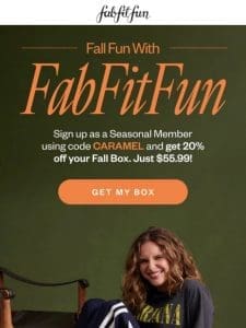 Take 20% off the Fall Box…now only $55.99