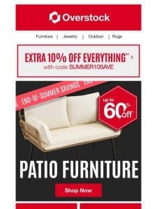 Take a CRAZY up to 60% Off Patio Furniture