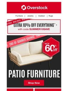 Take a CRAZY up to 60% Off Patio Furniture