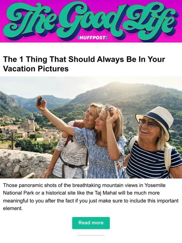 The 1 thing that should always be in your vacation pictures