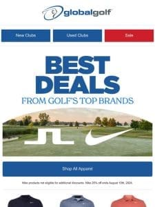 The Best Deals on J.Lindeberg & Nike Apparel