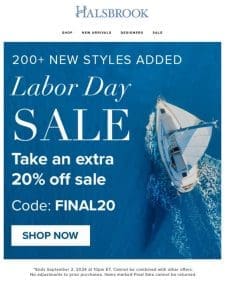 The Labor Day Sale Is Here!