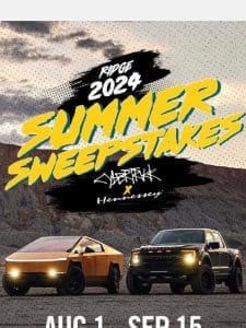 The Summer Sweepstakes Starts