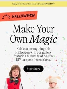 The best DIY Halloween costumes start with Primary!