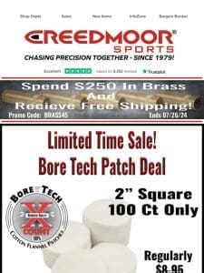 Today Only-Bore Tech 2″ Round Cleaning Patches On Sale!