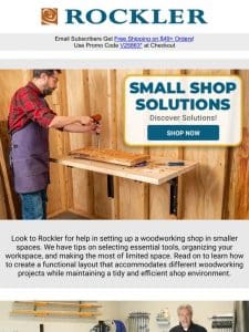 Top Tips to Setting Up a Small Woodworking Shop