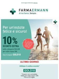 ULTIME ORE?-10% in più su tutti i Solari! ?