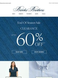 UP TO 60% OFF shirts， dresses， polos…