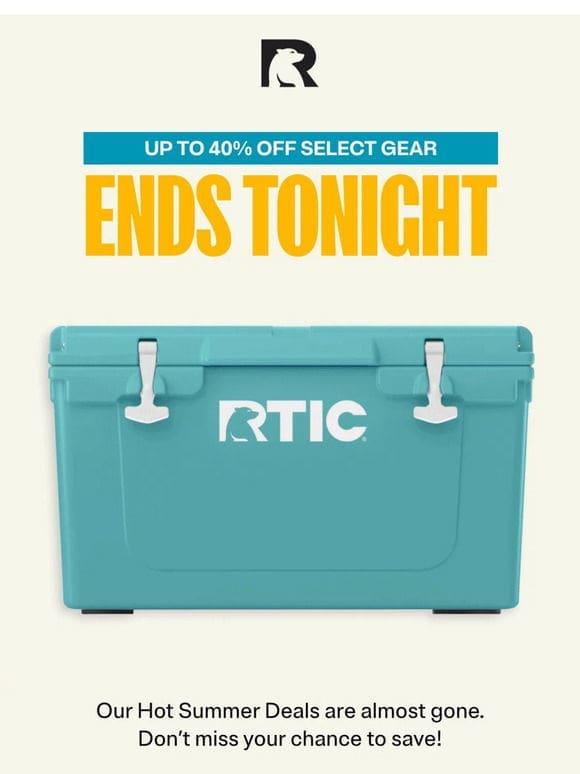 Up To 40% Off ENDS TONIGHT