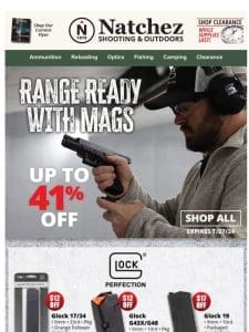 Up to 41% off mags for the range!