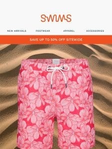 Up to 50% off swim trunks