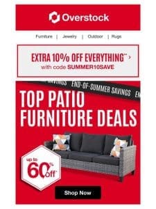 Up to 60% Off the Patio Furniture You Need