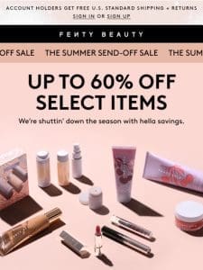 Up to 60% off   The Summer Send-Off is here