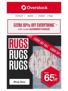 Up to 65% off Rugs， Rugs & More Rugs