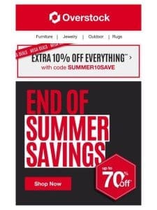 Up to 70% Off MASSIVE End-of-Summer Savings