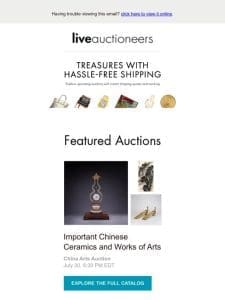 Upcoming Treasures with Hassle-Free Shipping