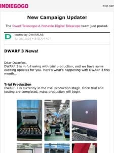 ? Update #33 from Dwarf Telescope-A Portable Digital Telescope