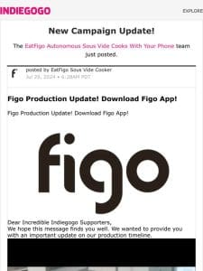 ? Update #35 from EatFigo Autonomous Sous Vide Cooks With Your Phone