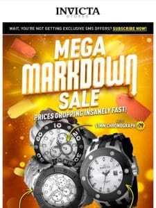 WATCH OUT MASSIVE Markdowns On 100+ Watches❗️