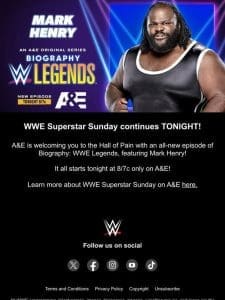 WWE Superstar Sunday continues with Mark Henry!