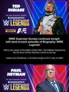 WWE Superstar Sunday continues with Ted DiBiase & Paul Heyman!