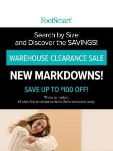 Warehouse Clearance Sale!