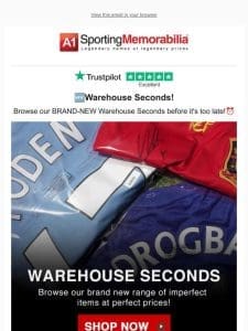 :Warehouse Seconds just dropped!