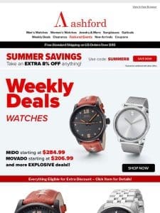 Watch Lovers: Weekly Deals You Can’t Ignore!