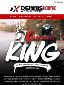 We are your Sport Bike Hard Parts King!?