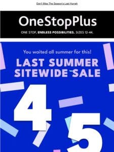 We have the best deals， period! 45% Off Sitewide