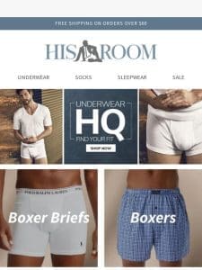 Welcome to Underwear HQ: Find Your Perfect Fit at HisRoom!