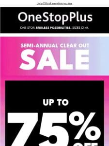 We’re having a clear-out sale! Don’t miss our major discounts