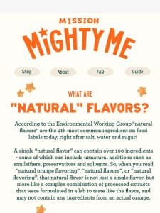 What are “Natural” flavors?