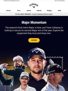 What’s In the Bag For Team Callaway