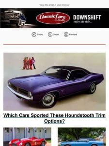 Which Cars Sported These Houndstooth Trim Options?