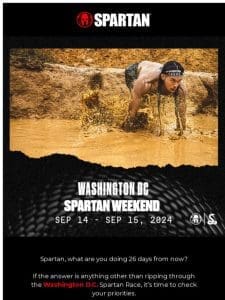 Will we see you at the Washington D.C. Spartan Race?