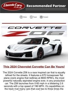 Win This 2024 Corvette Z06