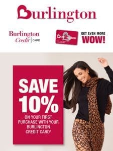 You are selected to prequalify for a Burlington Credit Card