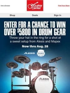 You could score a   setup from Alesis and Mapex