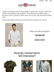 You don’t want to miss this Cotton Linen Shirt…