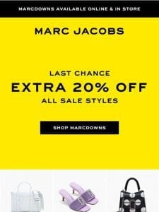 Your EXTRA 20% Off Ends Today