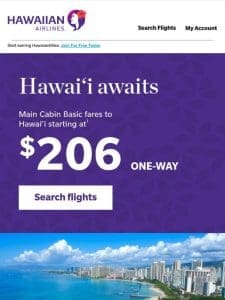 Your next vacation starts here (with today’s Hawai‘i fares)