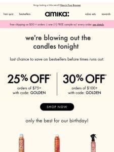 our birthday sale ends soon ?