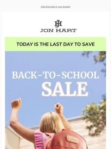 ⏰ It’s Now or Never: Back-to-School Sale Ends Tonight