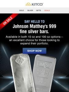 ️ Lookout for our silver bars by Johnson Matthey