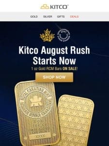 ️ On Sale Now: Fine gold from the Royal Canadian Mint